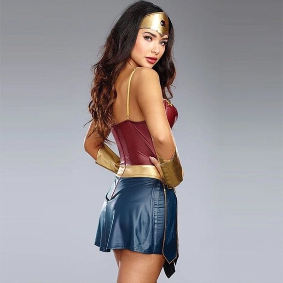Plus Size Woman Sexy Cosplay Costumes Adult Justice League Halloween X… - Picture 2 of 11